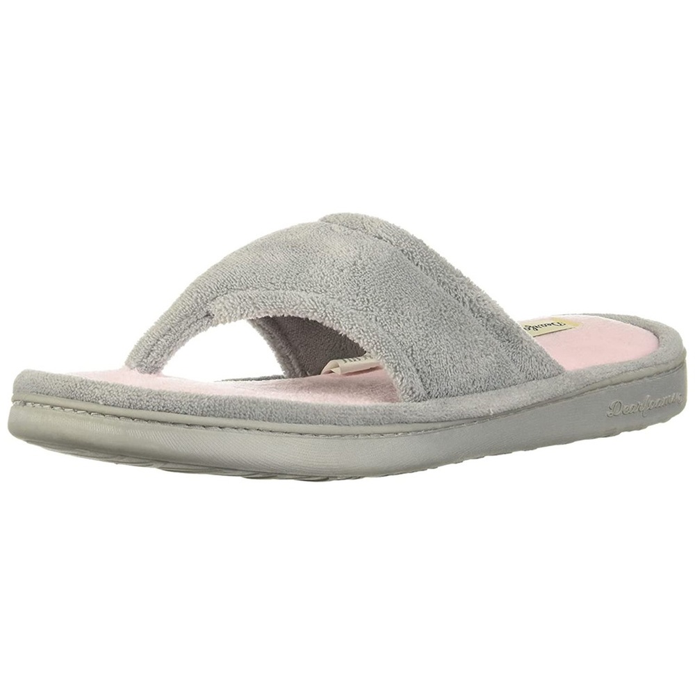 Dearfoams Memory Foam Pink Slippers